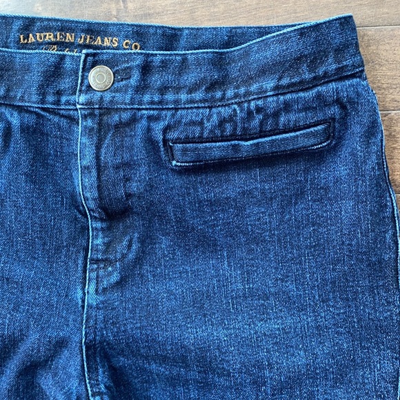 Lauren Jeans Co Blue Hi-Rise Slim Jeans Zip Ankle Size 4 - Picture 7 of 11